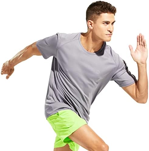 חולצות טריקו של אימון שרוול קצר/ארוך של נפון לגברים, ביצועים מתאימים יבש ביצועים פיתולים