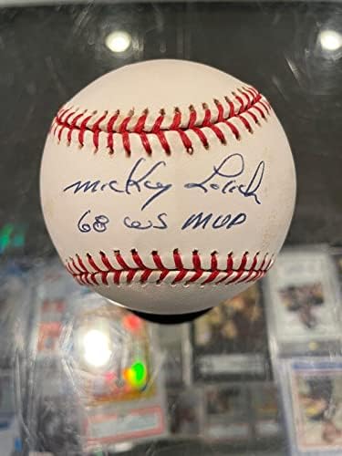 מיקי לוליץ '68 W.S. MVP דטרויט טייגרס חתום על בייסבול רשמי JSA Mint - כדורי חתימה