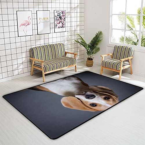 Xollar 80 x 58 בשטיחים גדולים לילדים שטיחים כחולים גור ביגל כלב משתלת רכה שטיח פליימת פליימט לילדי משחק חדר מגורים