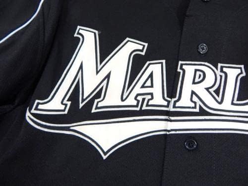 2003-06 פלורידה מרלינס אריק קאנבי 33 משחק משומש ג'רזי שחור BP ST XL DP26355 - משחק גופיות MLB משומשות