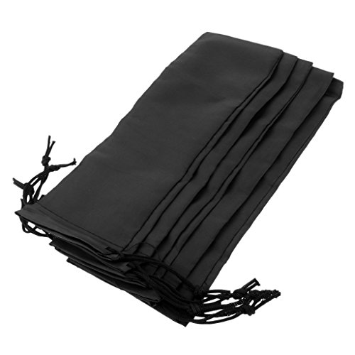 חבילת Leefasy של 5 יחידות שקית אחסון עמיד למים למגזרות לשיער ומסלולי סלסול וברזל שטוח, שחור