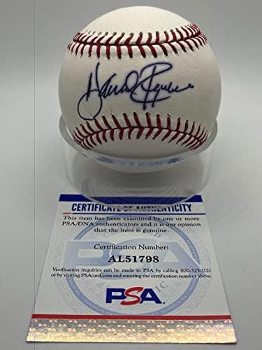 הרולד ריינולדס Mariners Orioles חתום על חתימה רשמית MLB בייסבול PSA DNA - כדורי בייסבול עם חתימה