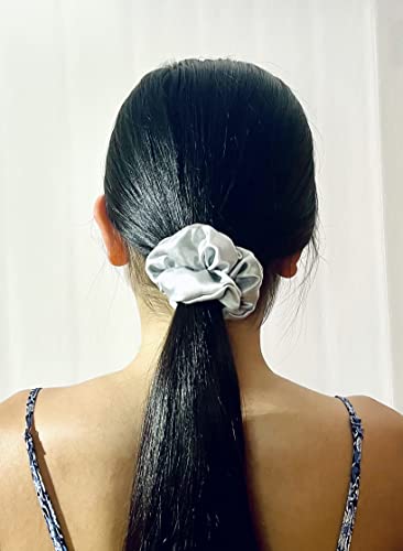 בלפ משי גומיית תות משי לשיער 3-חבילה שיער גומיית לנשים של שיער ניטראלי צבעים שינה שיער עניבת גרב ממלא רעיונות