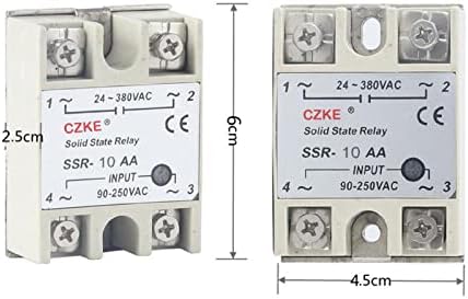 FEHAUK SSR-10AA/SSR-25AA/SSR-40AA בקרת AC AC מעטפת לבנה שלב יחיד ממסר מצב מוצק עם כיסוי פלסטיק SSR