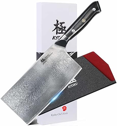סכין קליבר ירקות של Kyoku - 7 - סדרת שוגון - שיב יפני VG10 ליבת פלדה מזויפת להב - עם נדן ומארז