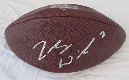 זאק ווילסון חתימה את וילסון NFL כדורגל, PSA/DNA מאומת, ג'טס ניו יורק, BYU COUGAR
