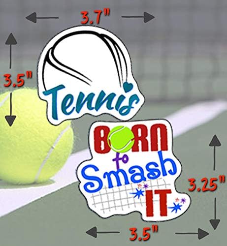 מדבקות טניס - מתנות טניס מושלמות לגברים, ילדים, בני נוער, נשים - רעיונות למתנות טניס מהנים וציוד מסיבות -