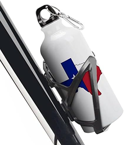 דגל טקסס מפת ספורט בקבוקי מים ואקום אלומיניום מבודד לשימוש חוזר עם ספל מכסים לקמפינג אופניים לאופניים