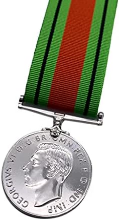 מיליטריה של Hornbeam - מדליית הגנה העתק, בגודל מלא, עותק, מדליה בריטית מ- WW2