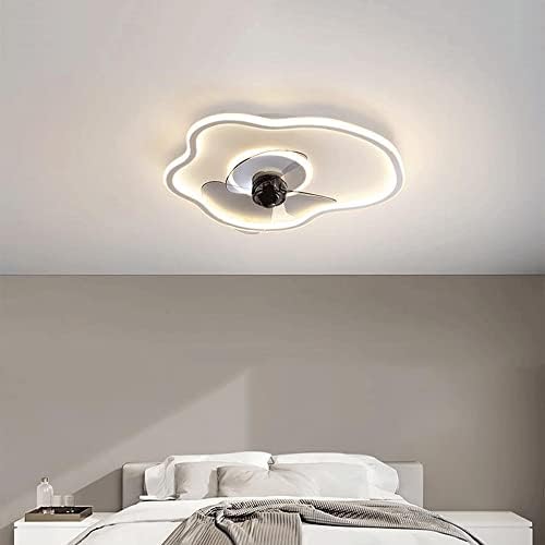 מאוורר תקרה שקטה של ​​אלקסדוט עם תאורה, אור תקרה מודרני של LED לעומק עם מאוורר, תאורת תקרה עם מאוורר שלט