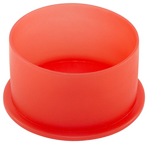 Caplugs qpn4q1 דחיפה מפלסטיק מכסה NPT לגודל חוט כובע 1/4 PN-4, PE-LD, לגודל חוט כובע 1/4, אדום
