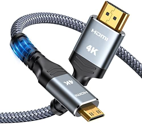 Highwings Mini HDMI ל- HDMI מתאם כבלים 3ft, מהירות גבוהה HDMI למיני HDMI דו כיווני דו כיווני 2.0, עבור HDTV, טבליות, מצלמה