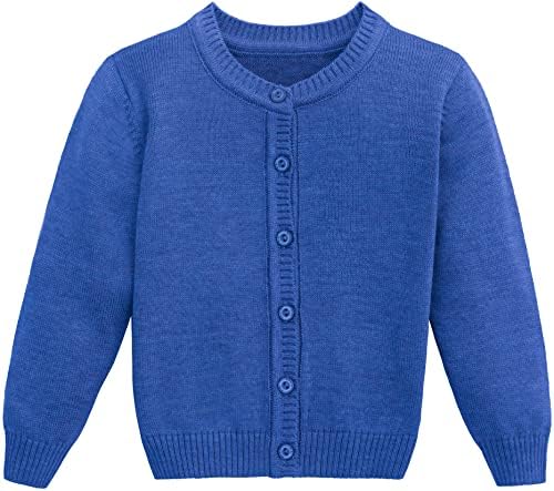 קרדיגן של ילד תינוקת לילס, סוודר כפתור שרוול ארוך סוודר פעוטות