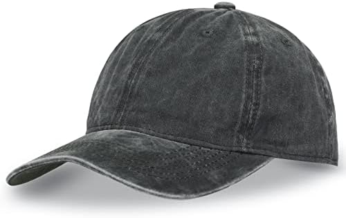 בציר כותנה שטף בייסבול כובע מתכוונן גודל קלאסי נמוך פרופיל רגיל רטרו יוניסקס אבא כובע