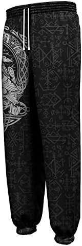 מכנסי קפוצ'ונים 3D של פנדאו אודין מכנסי קפוצ'ונים של שרוול ארוך יוניסקס חליפת ספורט סלטיק - קפוצ'ון רוכסן ומכנסיים