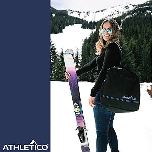 אתלטיקו מרופד משולב תיק סקי ומגף שני חלקים / חנות & מגבר; מגלשי תחבורה עד 200 סנטימטר ומגפיים עד גודל 13 / כולל 1 תיק