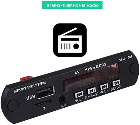 מוזיקת ​​שמע MP5 נגן 3.5 ממ HD סטריאו Bluetooth נגן מוסיקה ללא הפסד לרכב FM נתמך כרטיס TF USB מכשירים חיצוניים עבור