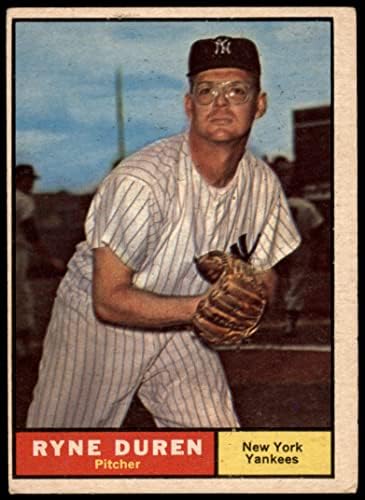 1961 Topps 356 Ryne Duren New York Yankees VG Yankees