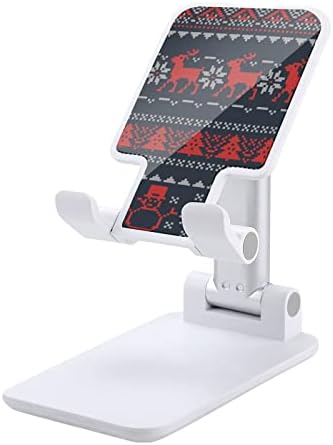 Sifanny חג מולד שמח עמדת טלפונים סלולריים, מחזיק טלפון שולחן עבודה מתקפל מתכוונן עגינה עריסה לכל הסמארטפון/קינדל/אייפד/טאבלטים