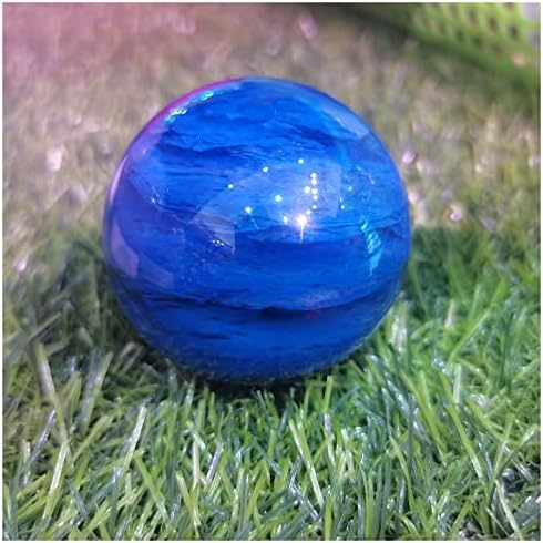 Hikje כחול התמזג קוורץ קוורץ טבעי כדור קריסטל דקורטיבי משרד ביתי מלאכה דקורטיבית עם קישוט בסיס