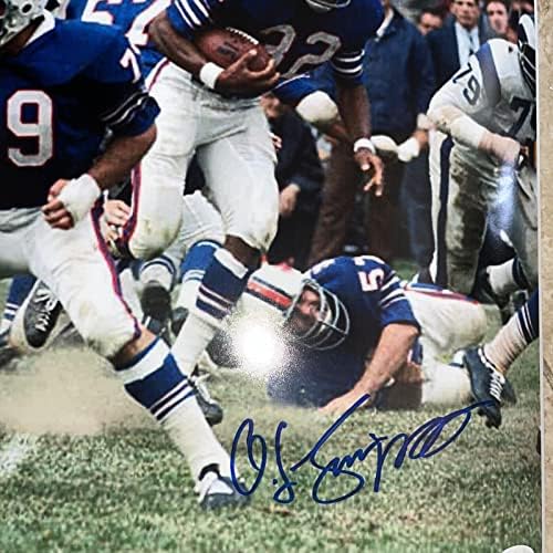 OJ Simpson חתום על חתימה 11x14 Buffalo Bills צילום עם אימות JSA