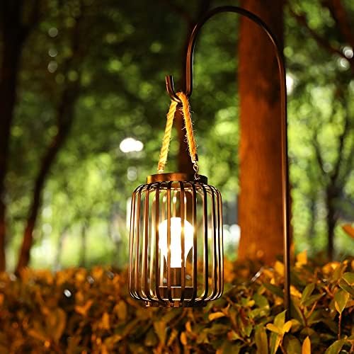 Jhy Design 7.5 כלוב מתכת גבוה מנורת דקורטיבית מנורה מופעלת אור אלחוטי אור לבן אור עם נורה בסגנון LED אדיסון נהדר לחתונות