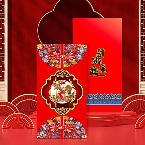 אדום מעטפות, 24 יחידות 2023 סיני אדום מנות חדש שנה הונגבאו מעטפות אדום מזל כסף כיסים לאביב פסטיבל