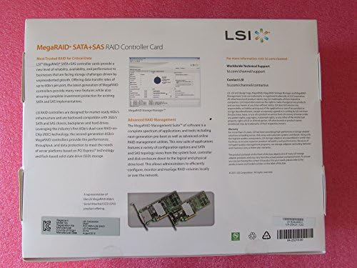 LSI Logic LSI00333 Megaraid SAS 9286CV-8E 8PORT 6GB S PCIE3.0 1GB כרטיס בקר כרטיס