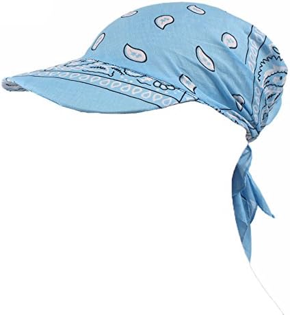 נשים של מגוון פייזלי הדפסת בנדנה ראש צעיף כובע קיץ מתקפל נגד אולטרה סגול גולף טניס מגן שמש כובע