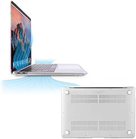 Mosiso תואם ל- MacBook Air 13 אינץ 'מארז 2022 2021 2020 2019 2018 שחרור A2337 M1 A2179 A1932 מזהה מגע תצוגה ברשתית, דפוס פלסטיק