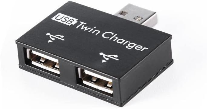 Gamlreid USB 2.0 זכר לתאום מטען נשי כפול 2 יציאה USB DC 5V טעינה מחבר מתאם מתאם מתאם