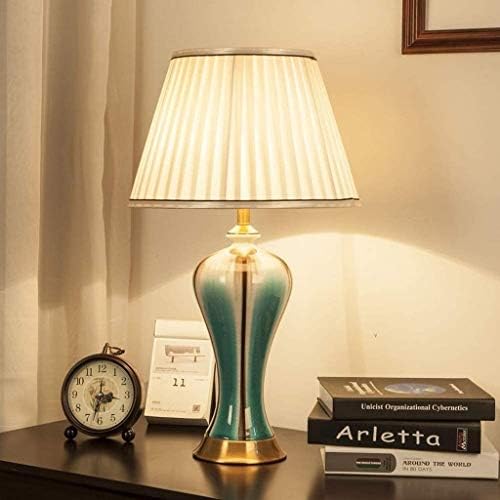 מנורת שולחן LED ללא לוגו קוטג 'קלאסי, מסורתי, מעבר לחדר שינה, סלון, משרד, רב צבעוני