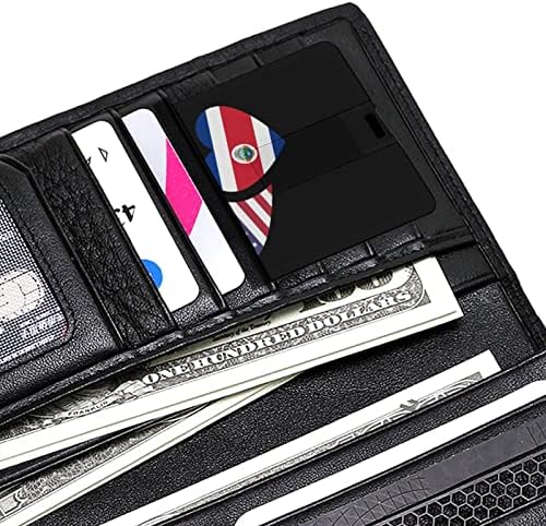 קוסטה ריקה ארהב דגל זיכרון USB מקל עסק פלאש מכונן כרטיס אשראי בכרטיס בכרטיס בנק כרטיס בנקאות