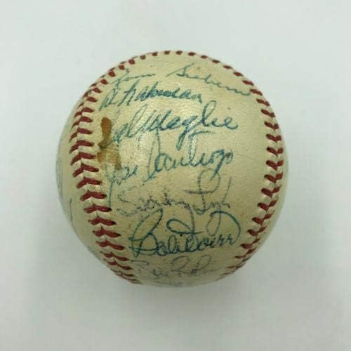 1967 בוסטון רד סוקס אל צ'אנאפ נבחרת חתמה על בייסבול בליגה האמריקאית עם JSA COA - כדורי בייסבול חתימה