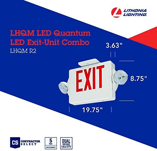 תאורת ליטוניה LHQM LED R HO R0 M6 מתקן יציאת LED עם אותיות אדומות וגיבוי סוללת פלט גבוה