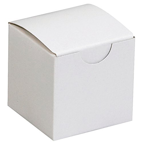 קופסאות BFGB222 קופסאות מתנה, 2 x 2 x 2 , לבן