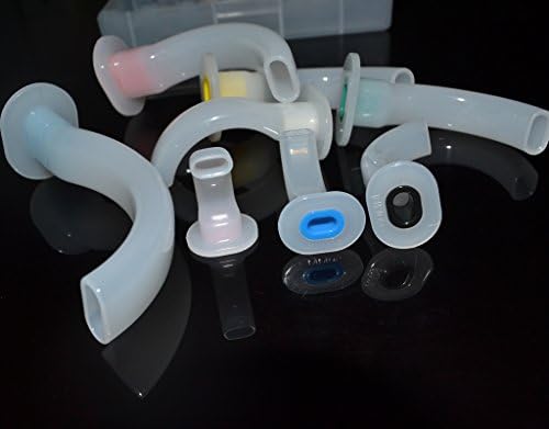 Olysaid 8 חתיכות/סט פלסטיק מדריך גז צינור גז חד פעמי צינור דרכי הנשימה הפה לעזרה ראשונה עם ערכת דרכי הנשימה עם מארז