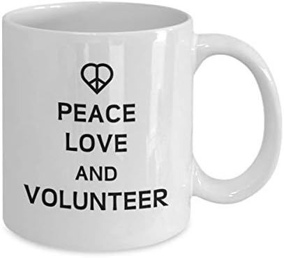אהבת שלום וספל תה מתנדב מתנדב עמית לעבודה
