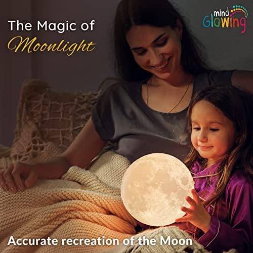 מנורת ירח זוהרת-3 ירח לילה אור לילדים חדר שינה-16 צבע הוביל ירח כדור עבור עיצוב שטח-קסום גלוב לילה אור עם
