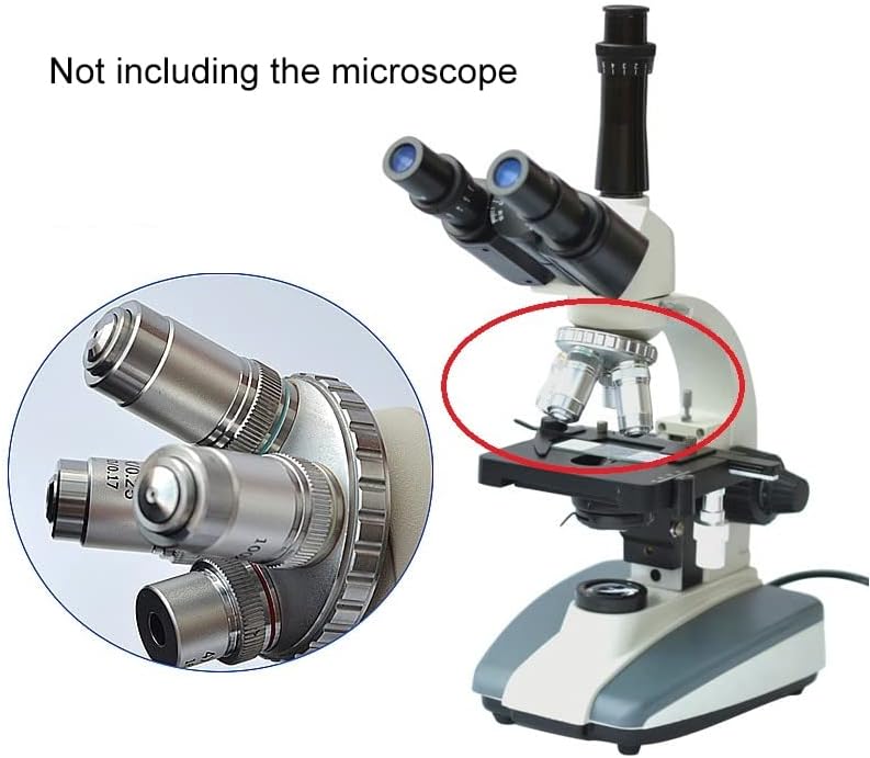 מעבדה מיקרוסקופ ציוד אכרומטית עדשה אובייקטיבית 4 פעמים 10 פעמים 20 פעמים 40 פעמים 60 פעמים 100 פעמים מעבדה