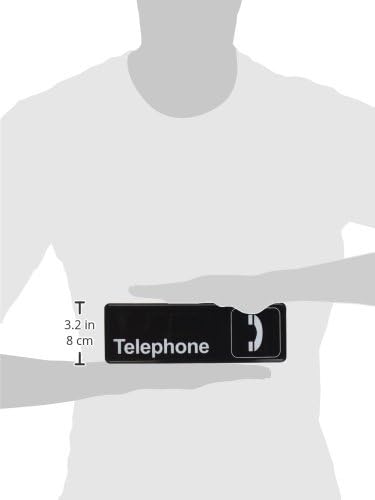 קבוצת Thunder Plis9328BK שלט מידע טלפוני עם סמלים, 9 על 3 אינץ '