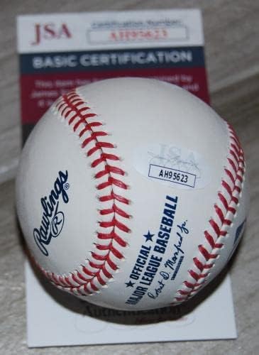 פרנסיסקו מג'יה חתמה על בייסבול OML JSA אימות AH95623 - כדורי בייסבול חתימה