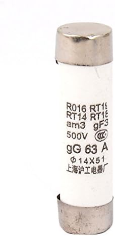 AEXIT RO16 RT18 חלוקה חשמלית RT14 RT19 קרמיקה צינור צינור צינור נתיך 63A 500V 14MMX51 ממ