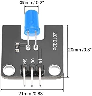 Meccanixity מיני רמזור תנועה LED מודול LED מודול LED BLUE DC 3.3-5V לפרויקט DIY