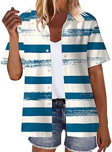 חולצות שרוול רבעיות נשים קיץ חולצות הוואי