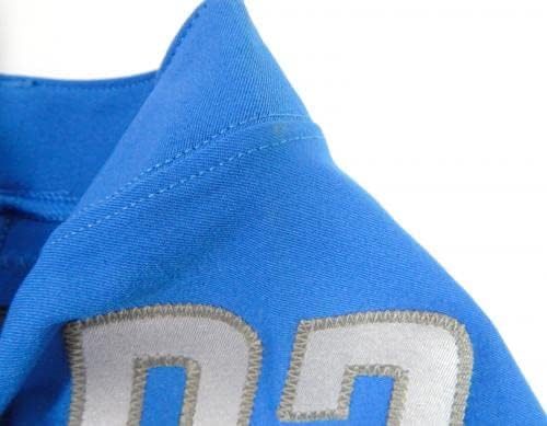 2017 דטרויט אריות Haloti ngata 92 משחק הונפק כחול ג'רזי 48 49 - משחק NFL לא חתום בשימוש בגופיות