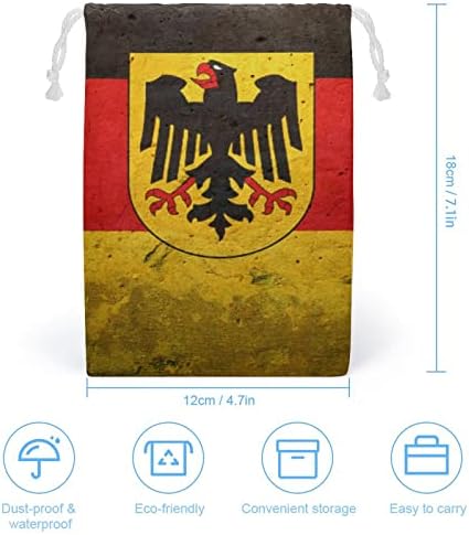 דגל גרמני עם הנשר הגרמני מודפס תיק חמוד חמוד אחסון איפור איפור שקיות קוסמטיקה