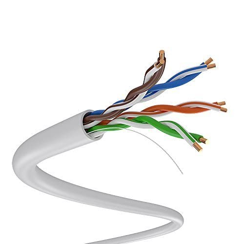 Dripstone SolidLink Cat5e 500ft Utp Ethernet כבל 24AWG WIRET WIRE