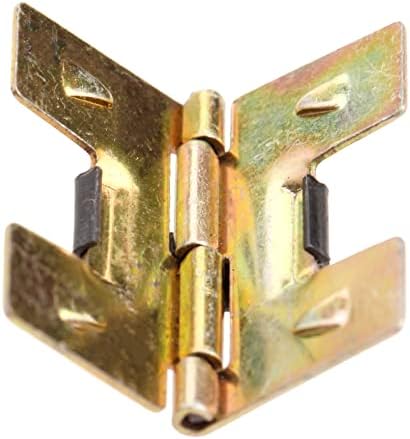 SDGH 20PC 20x18 ממ רטרו מיני צירי קפיץ ארונות זהב צירים קופסת מתנה מעץ קטן צירים דקורטיביים מתאימים לחומרת ריהוט