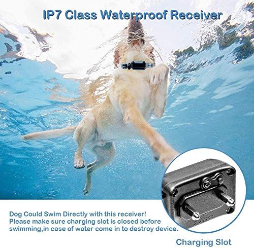צווארון אימוני כלבים של יונלה עם מרחוק לשלושה כלבים, נטענת IP7 Class7 עמיד למים צווארון הלם עם צפצוף, רטט והלם